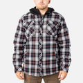 The BRUNT Flannel Jacket - Black White Plaid
