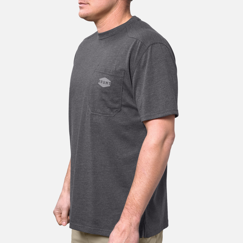 The Martin Pocket Tee - Dark Grey Heather