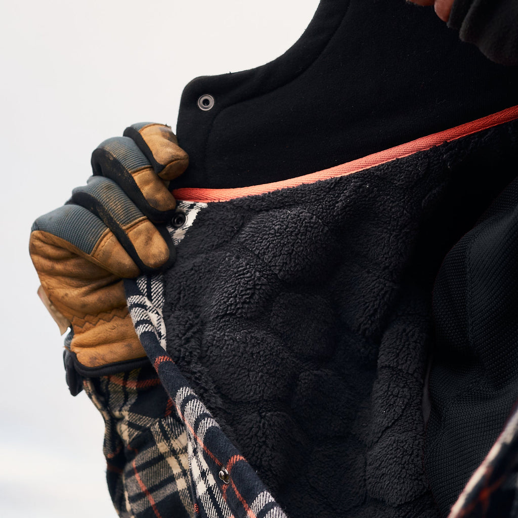The BRUNT Flannel Jacket - Charcoal and Black Plaid