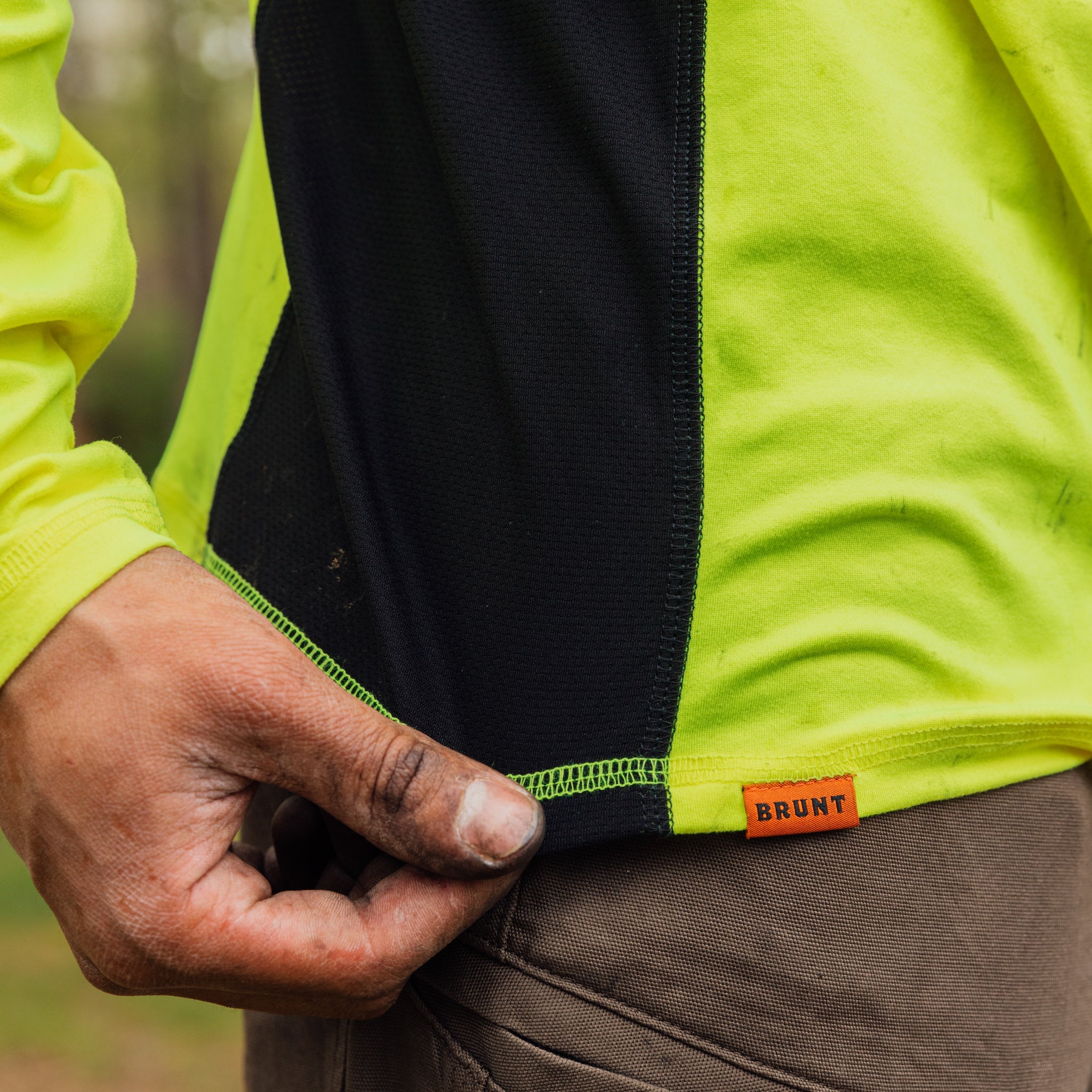 The McKenna Long Sleeve Tech Shirt - Blue Heather