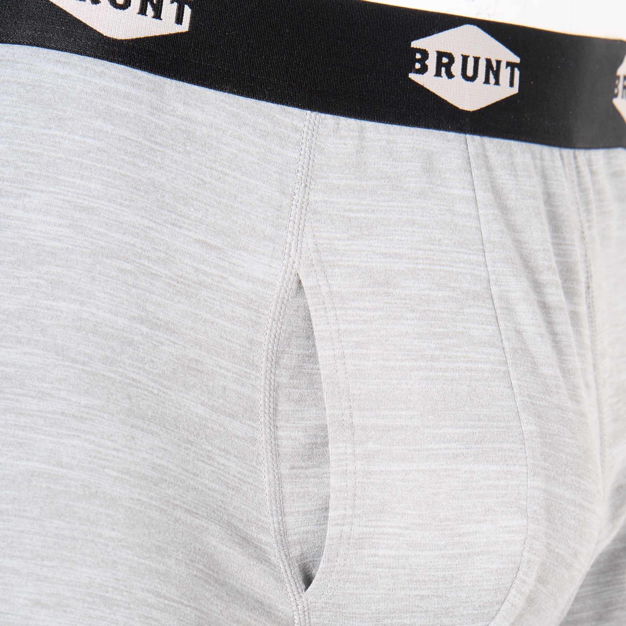 The 9\" Comfort Tech Boxer Brief (2 Pack) - Black and Heathered Grey
